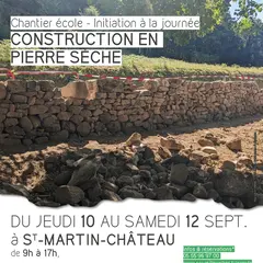 Chantier école de construction en pierre sèche - Initiation à la journée