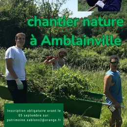 Chantier nature au fond de Cléry