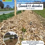 Chantier participatif à la  plantation d'une haie