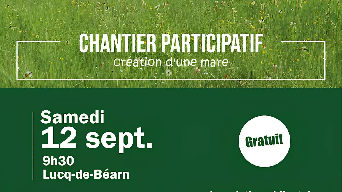 Chantier participatif : Création de mare