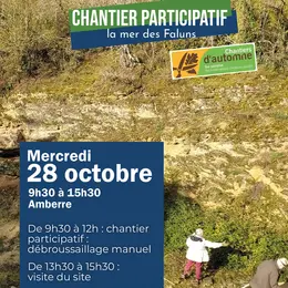 Chantier participatif et visite du site des Faluns d'Amberre