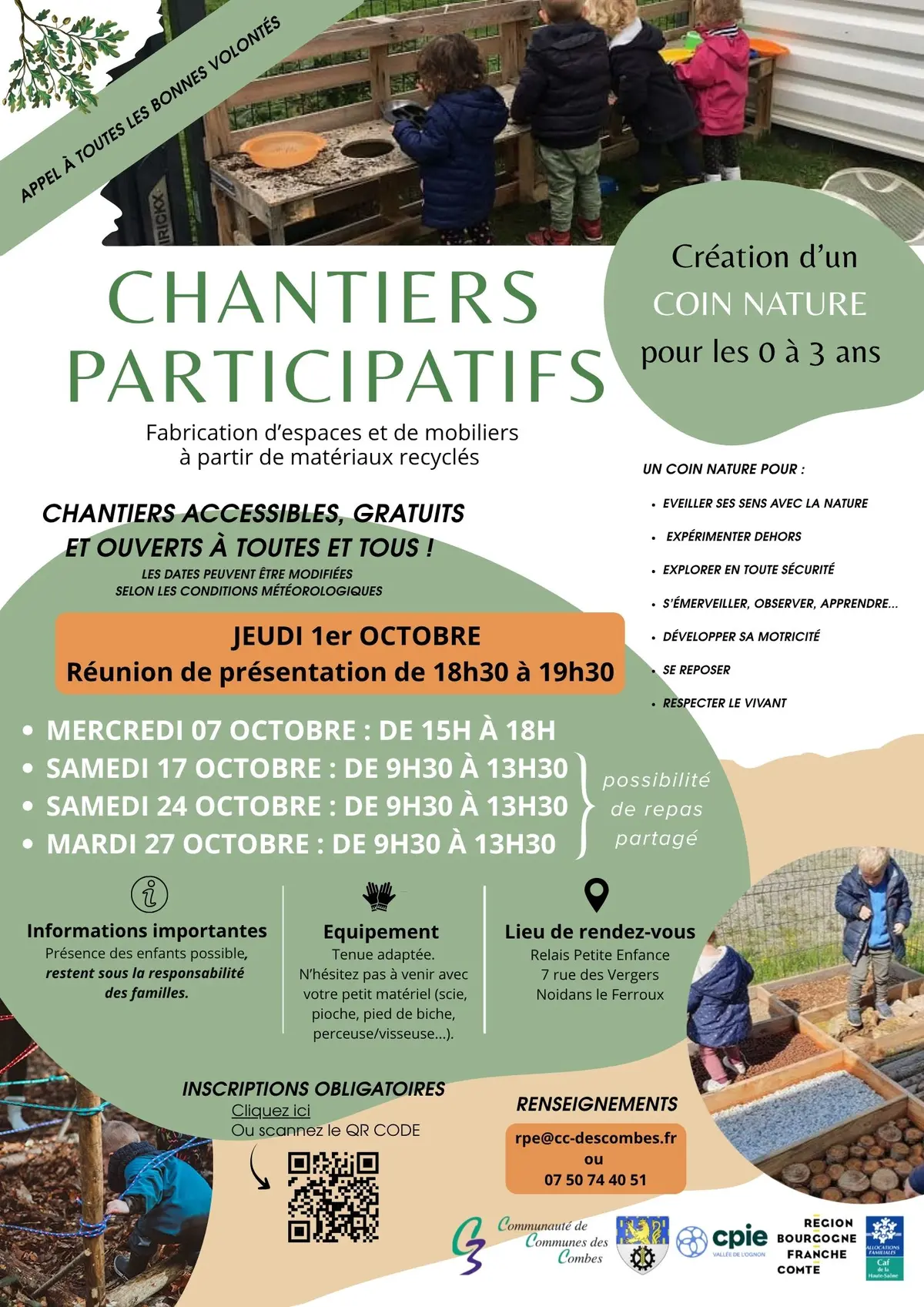 Chantiers participatifs - Fabrication coin nature