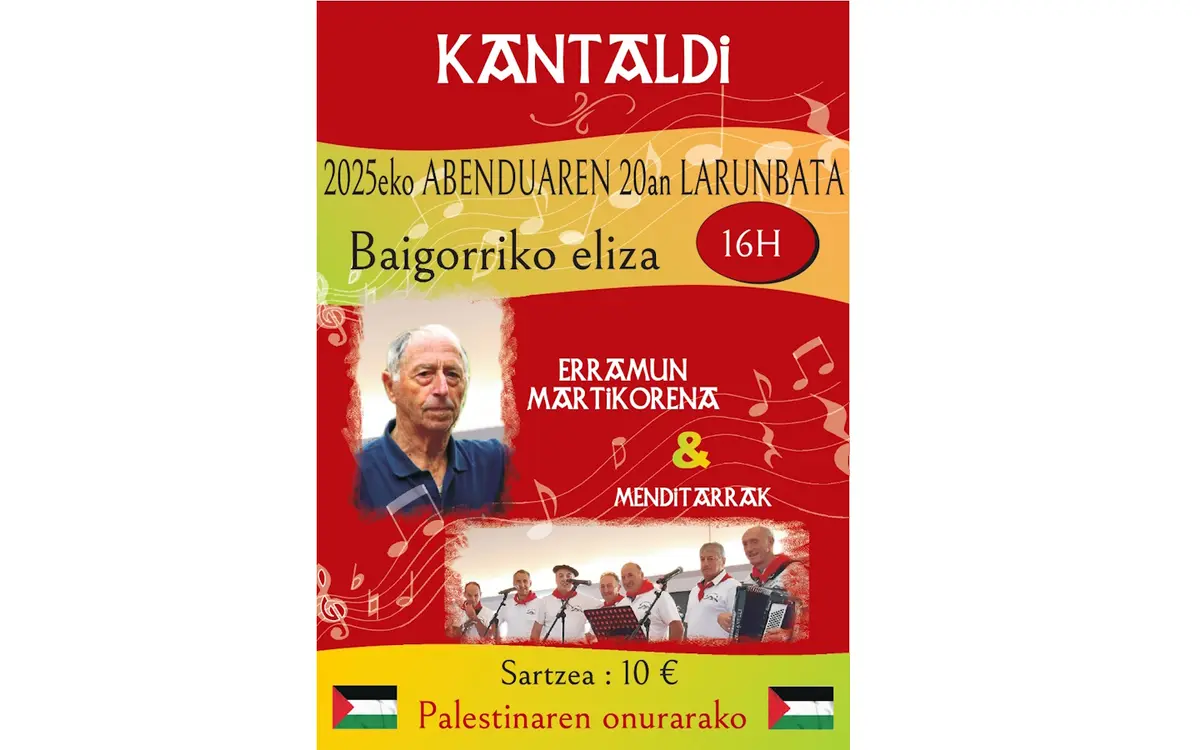 Chants basques-Kantaldia : Erramun Martikorena et Menditarrak