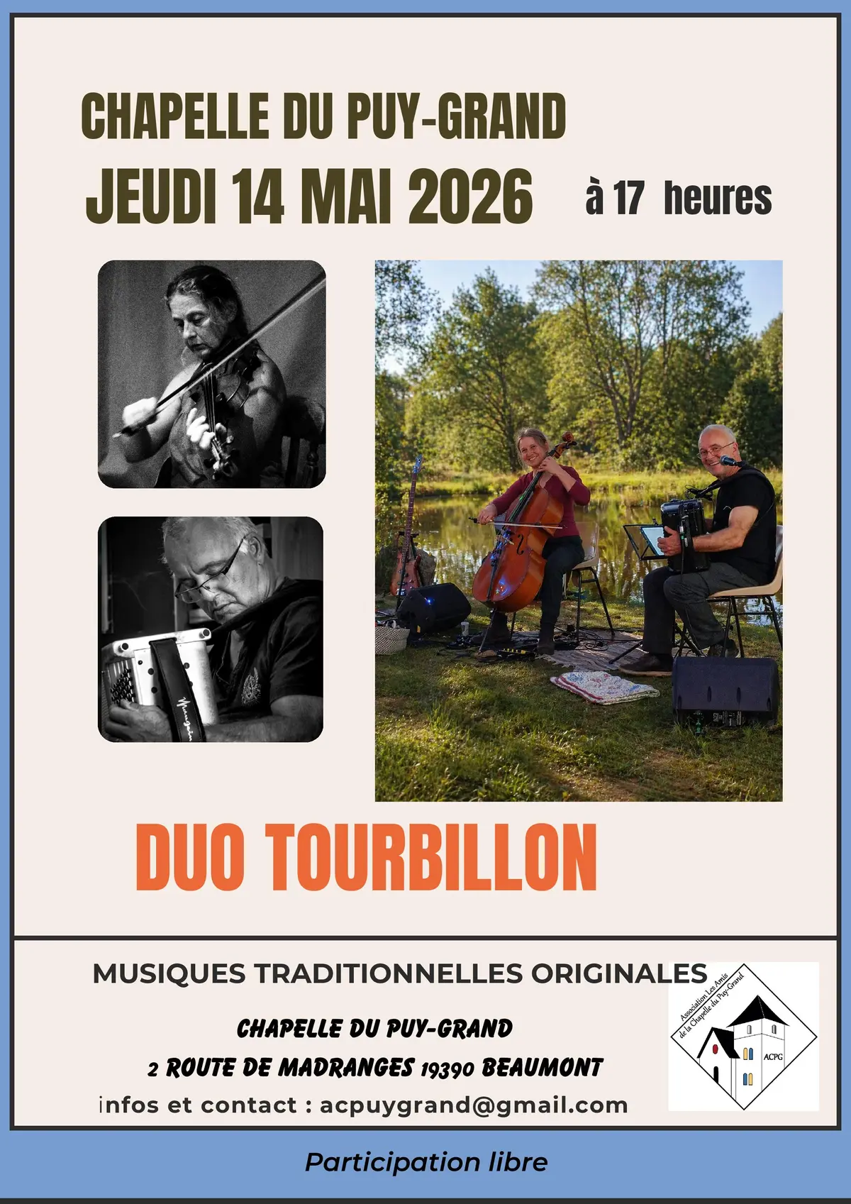 Chapelle du Puy Grand : Duo Tourbillon