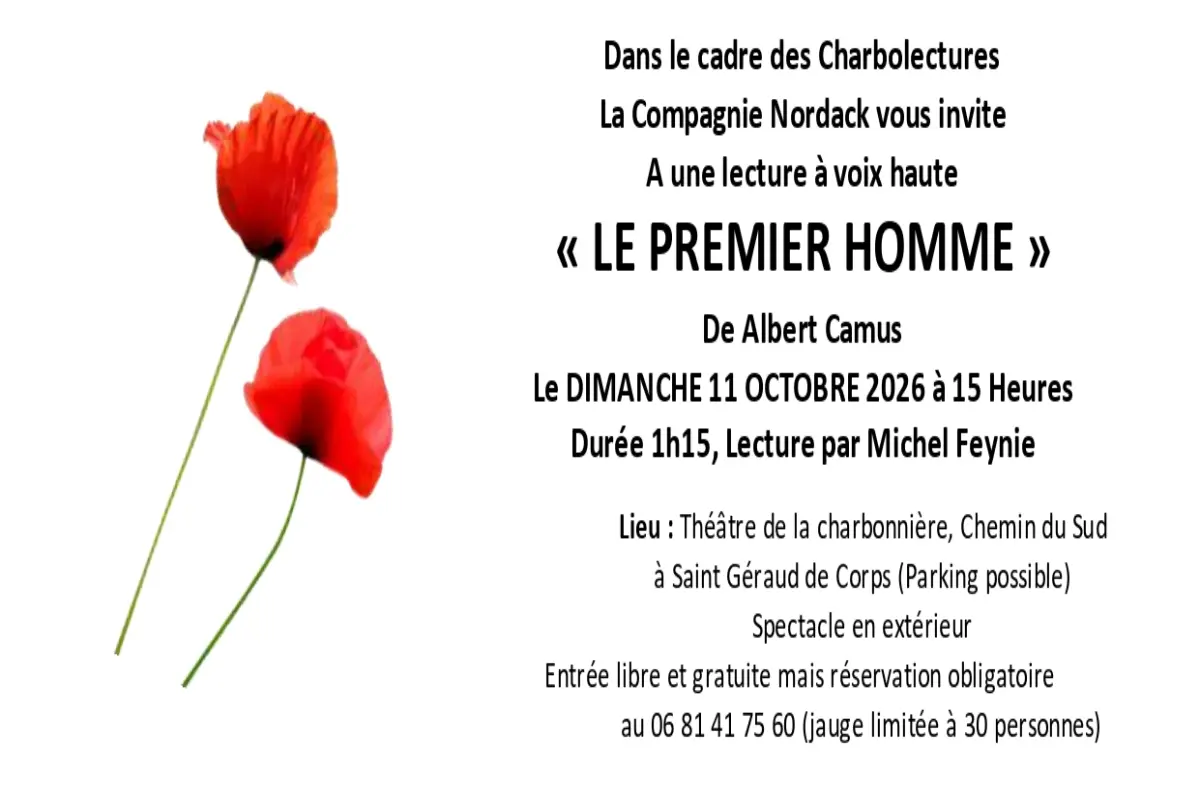 Charbolectures | “Le premier homme”