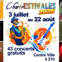ChartrEstivales 2026 : Ados un jour, à dos toujours ; Groupe Josephine ; La Route des Airs ; Concert hautbois et orgue ; Rose Tickets ; Phoenix 66
