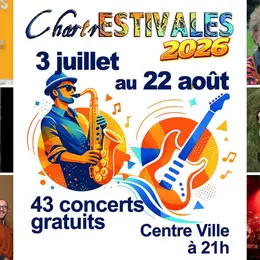 ChartrEstivales 2026 : Ados un jour, à dos toujours ; Groupe Josephine ; La Route des Airs ; Concert hautbois et orgue ; Rose Tickets ; Phoenix 66