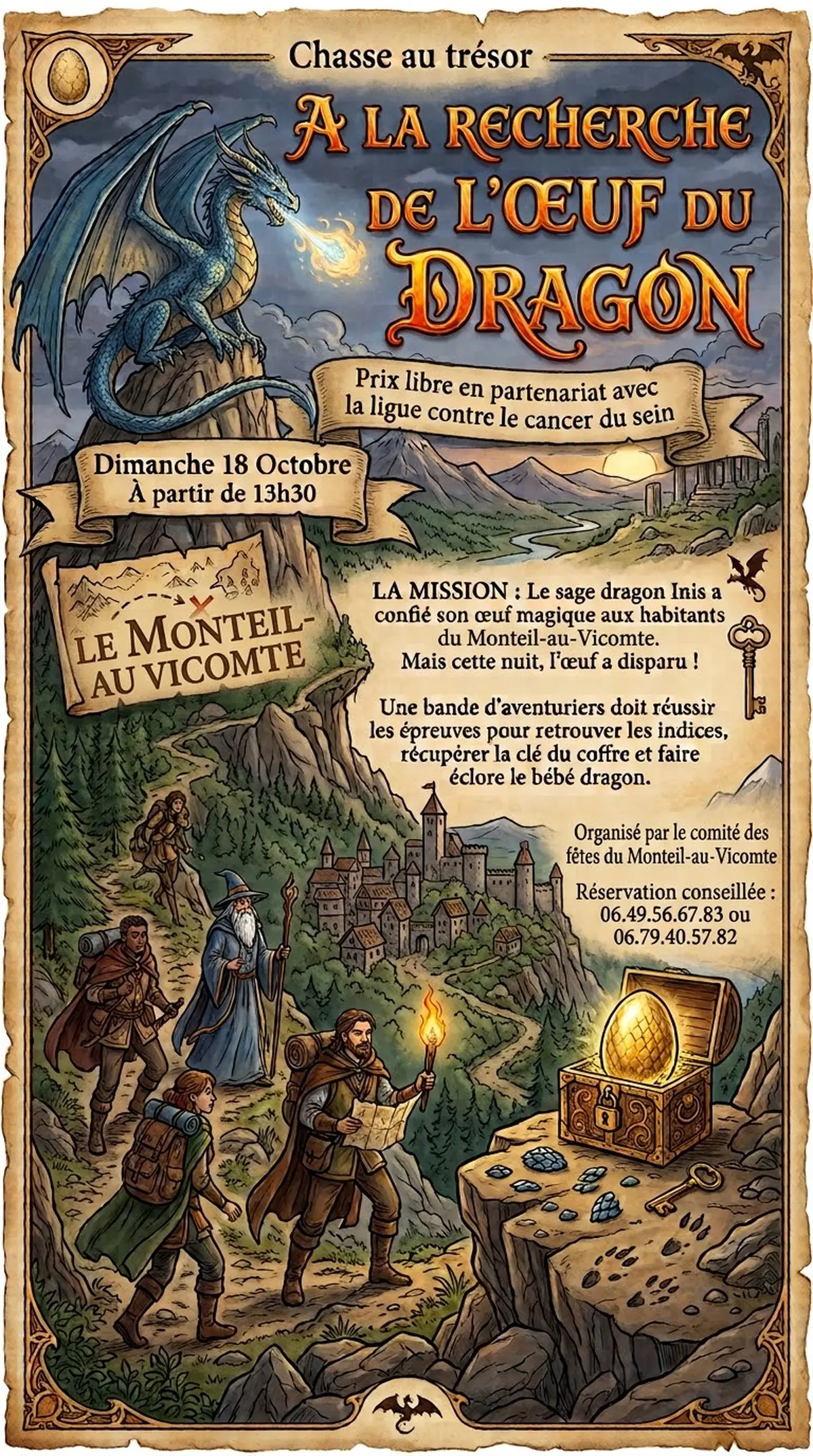 Chasse au trésor : A la recherche de l'oeuf du Dragon