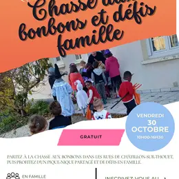 Chasse aux bonbons et défis famille