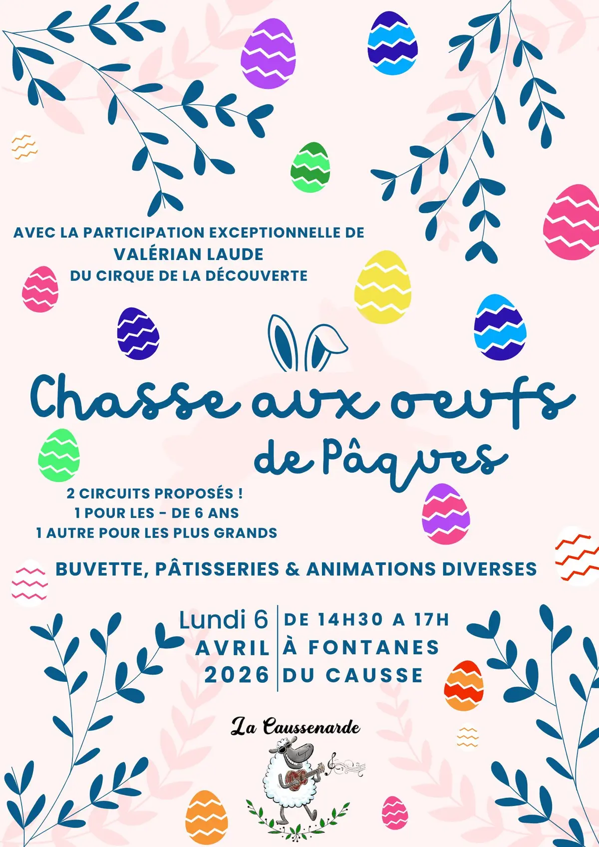 Chasse aux oeufs à Fontanes du Causse