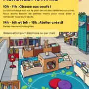 Chasse aux oeufs à L'Île aux Livres