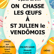 Chasse aux oeufs à  Saint-Julien-Le-Vendomois