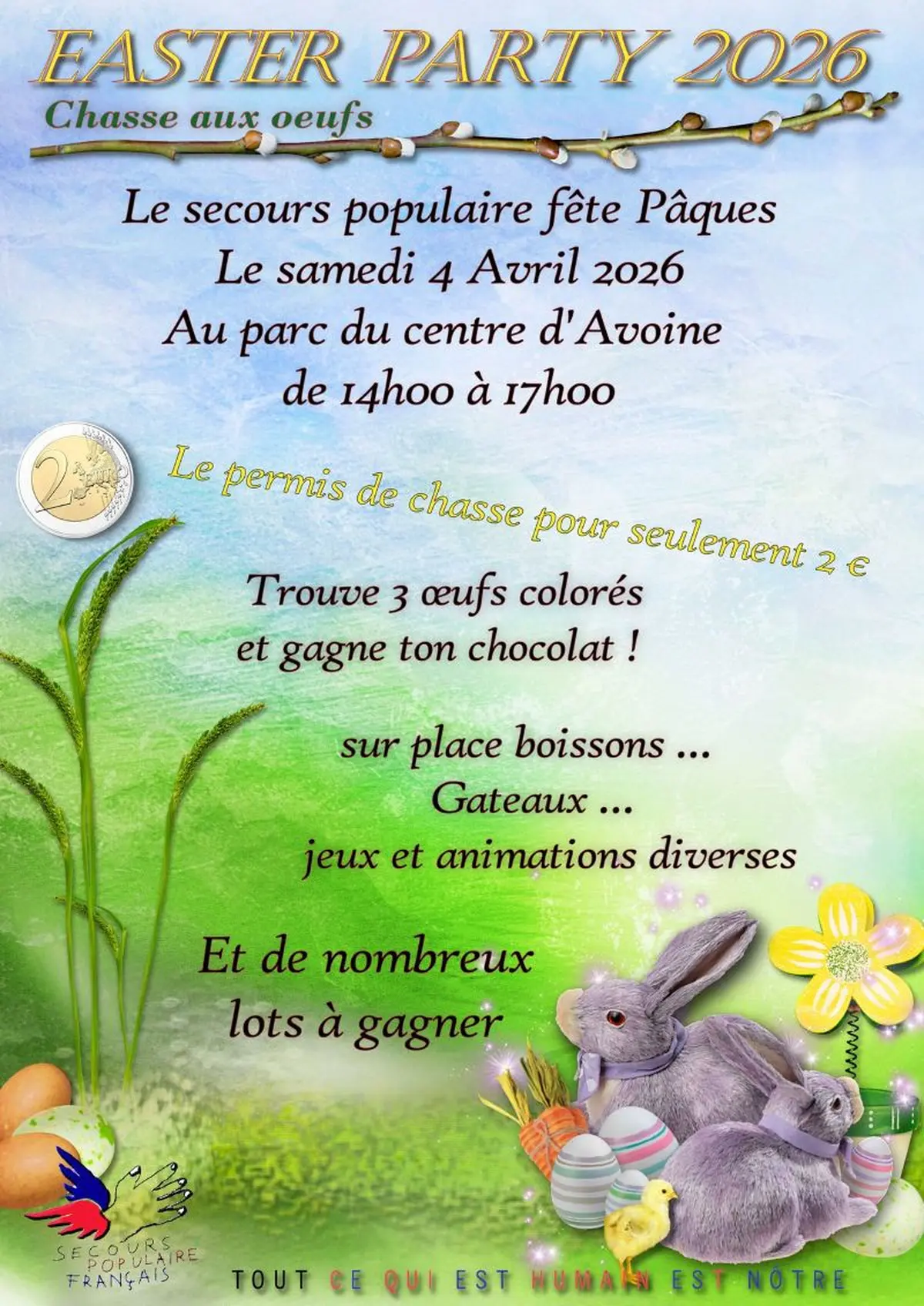 Chasse aux oeufs au Centre social du Véron