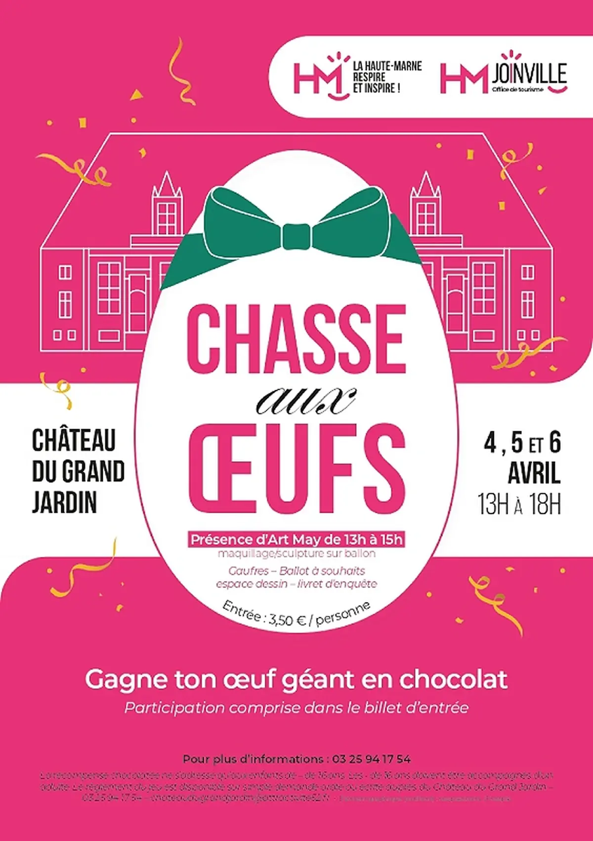 Chasse aux oeufs au château du Grand Jardin