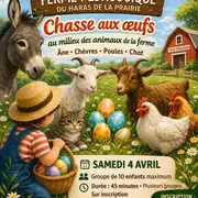 Chasse Aux Oeufs au Milieu des Animaux de la Ferme