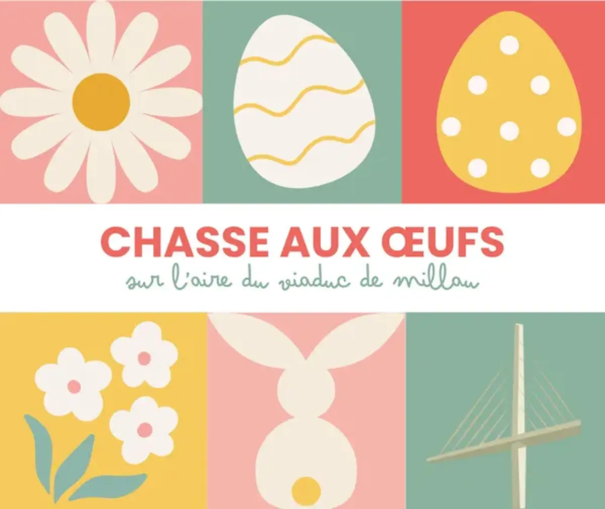 Chasse aux oeufs au Viaduc de Millau