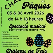 Chasse aux oeufs - château de Fals - Pâques