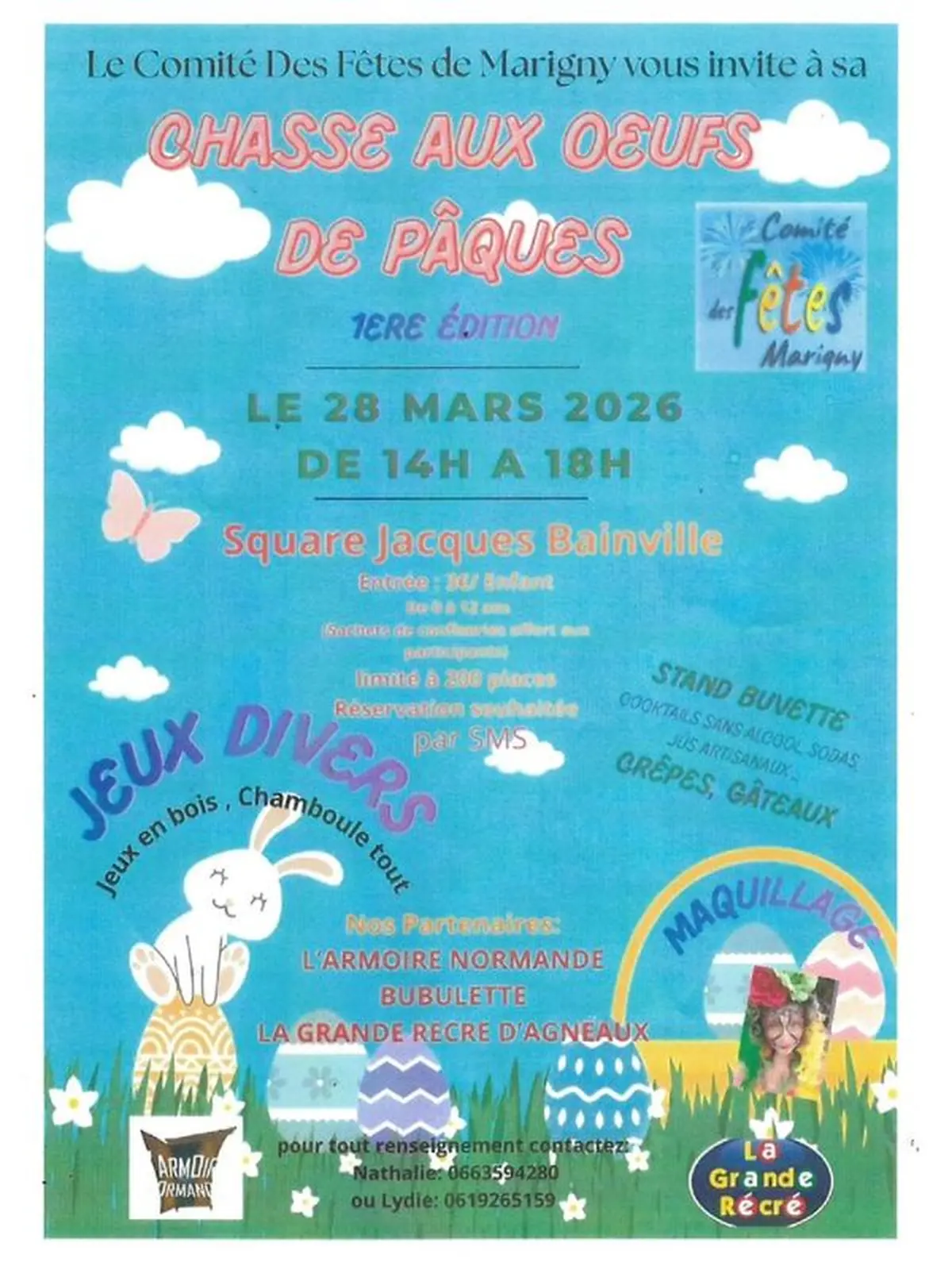 Chasse aux oeufs de pâques