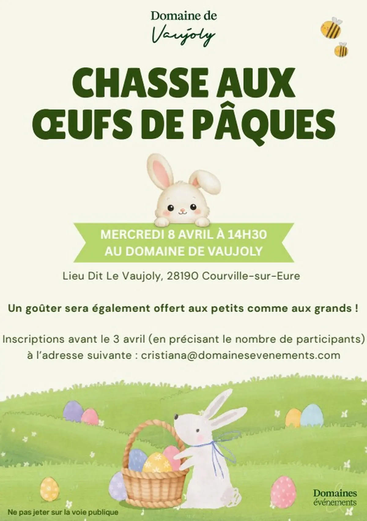Chasse aux oeufs de Pâques