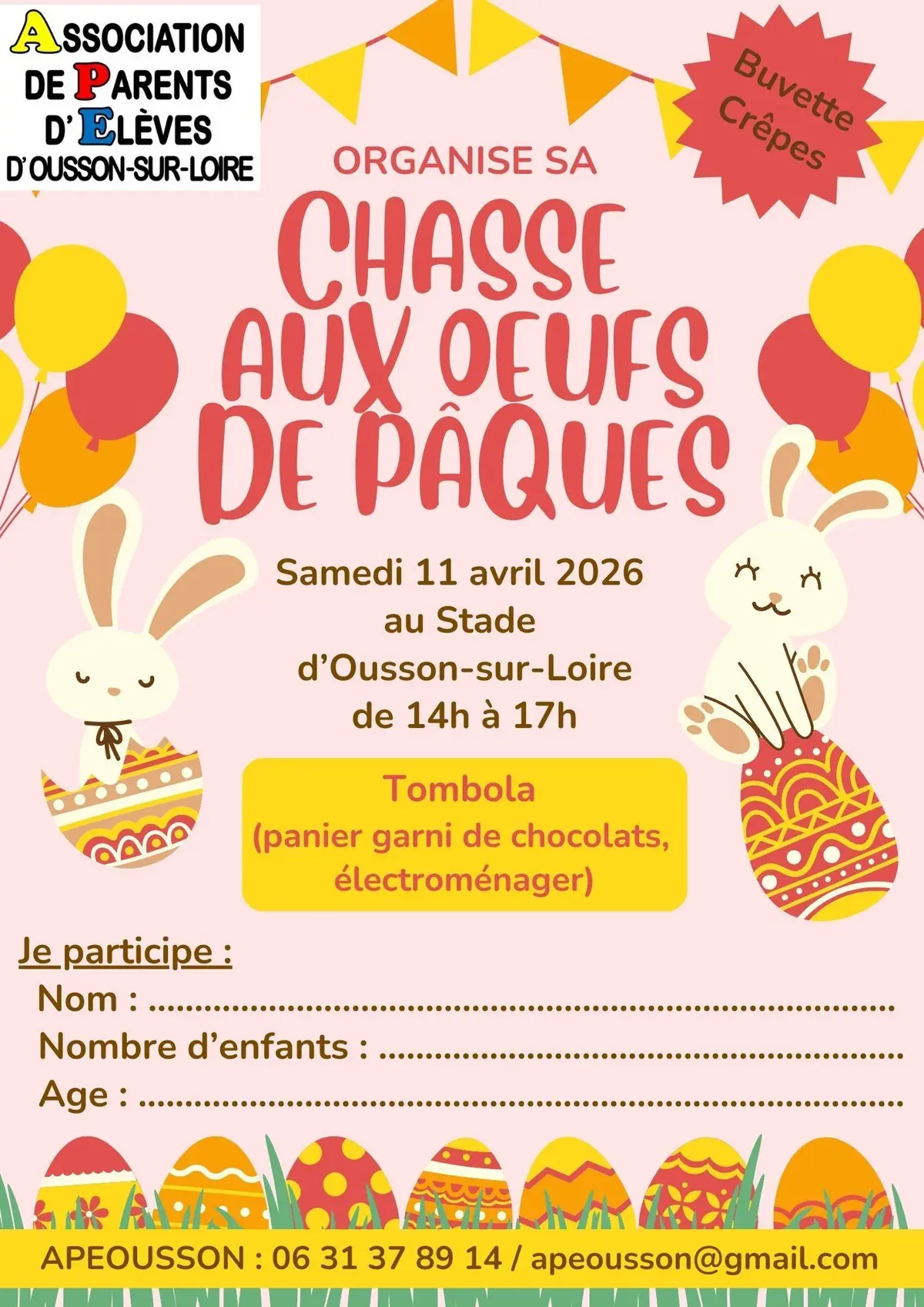 Chasse aux oeufs de Pâques