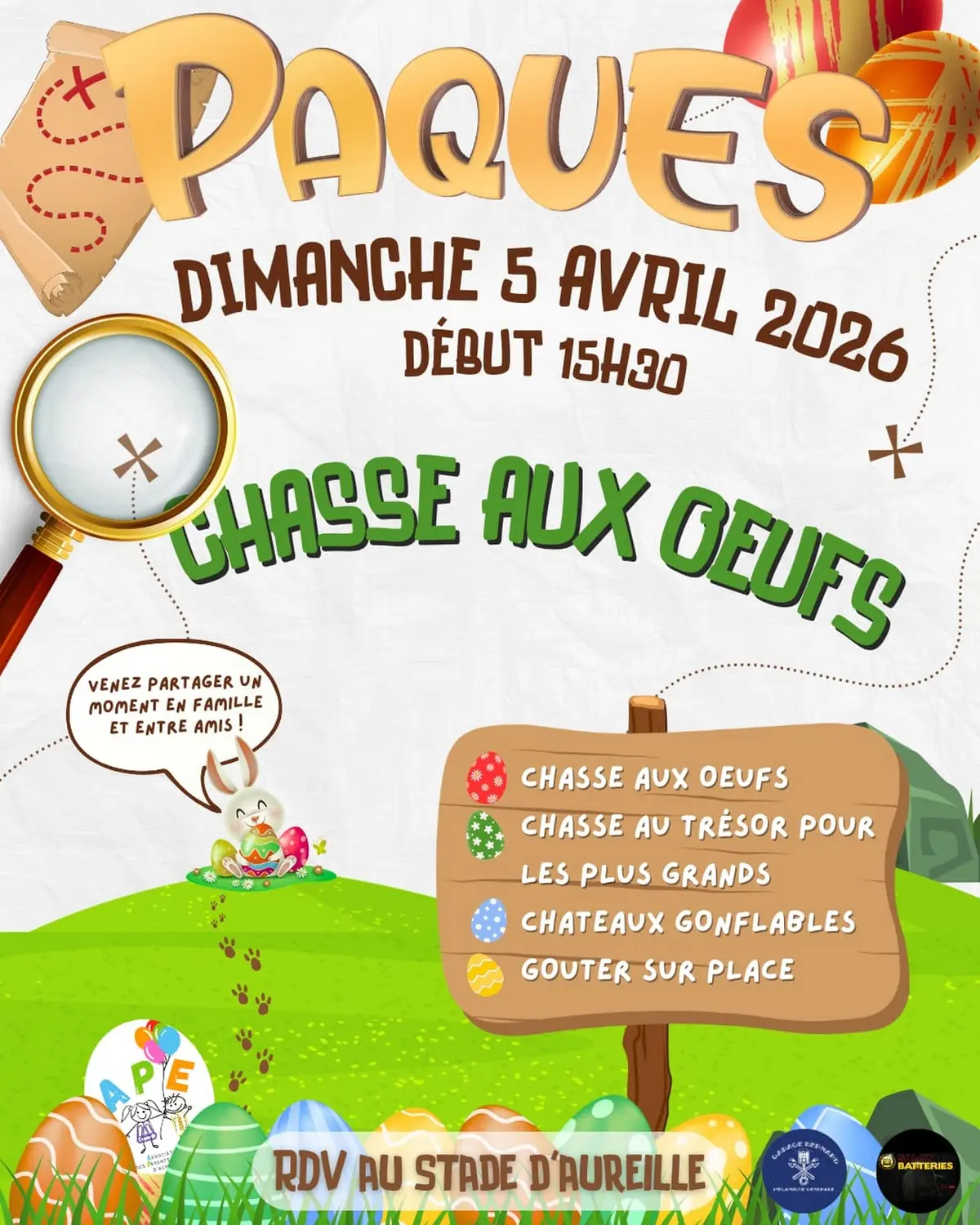 Chasse aux oeufs de Pâques