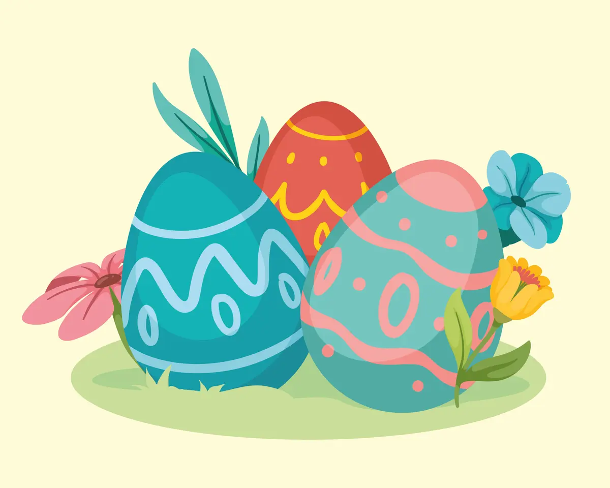 Chasse aux oeufs de Pâques