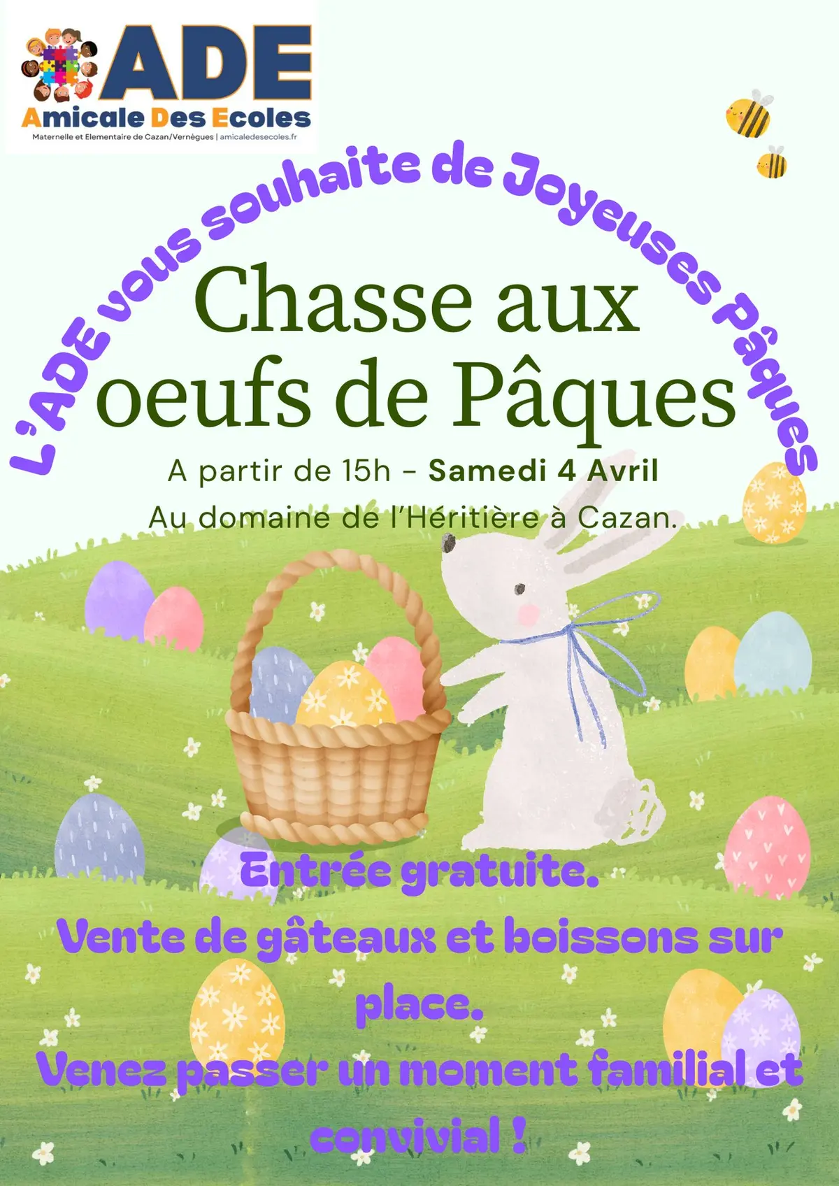 Chasse aux oeufs de Pâques à Vernègues