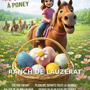 Chasse aux œufs à poney
