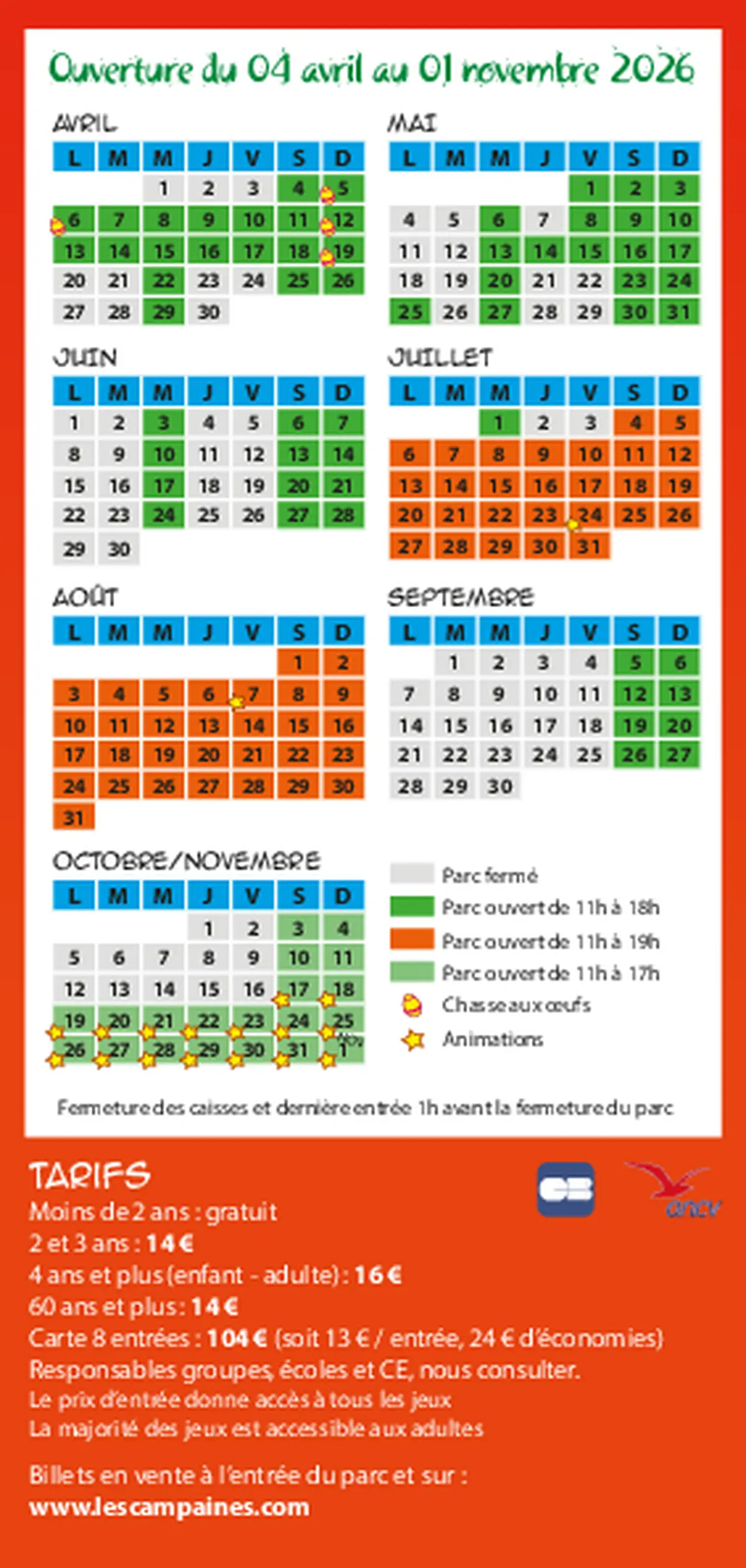 Chasse aux œufs au parc de loisirs Les Campaines