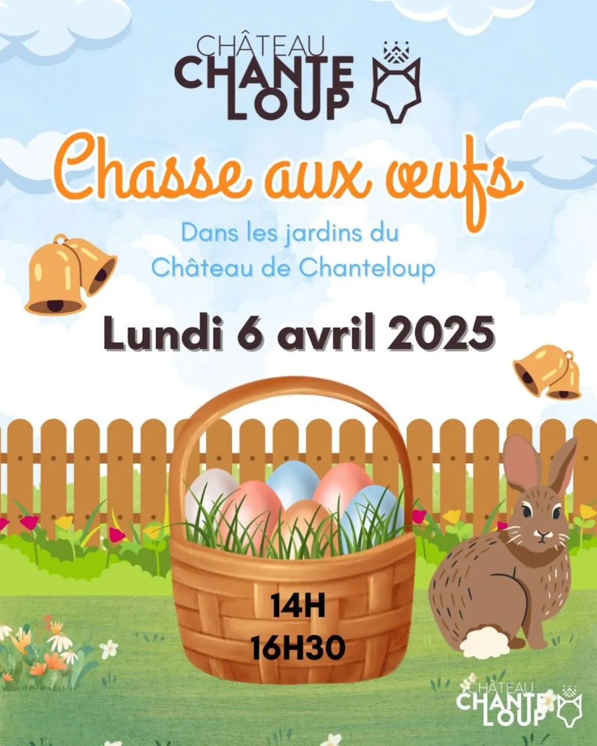 Chasse aux œufs dans le jardin