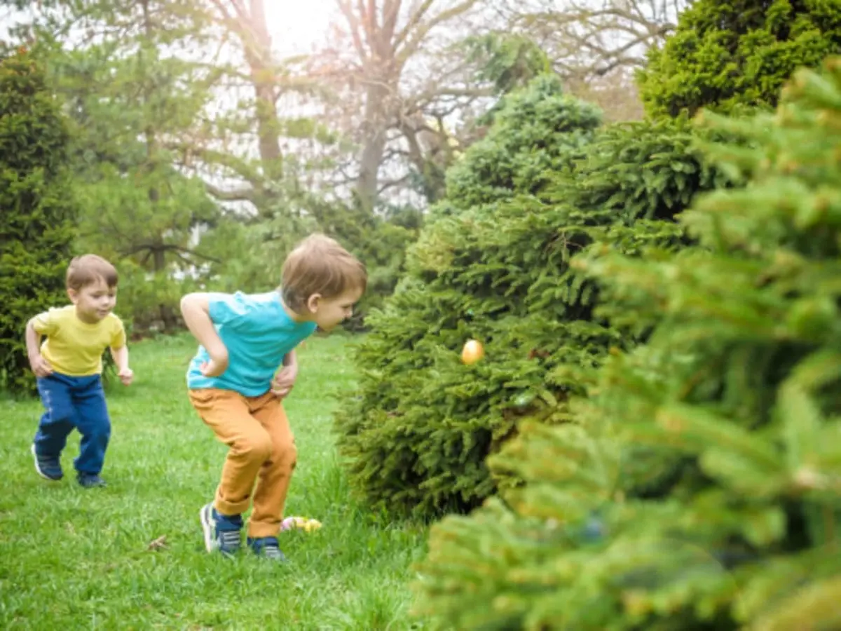 Chasse aux œufs de Pâques à la cueillette de Peltre (57)