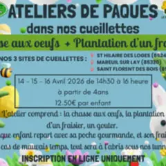 Chasse aux œufs de Pâques cueillette de Saint-Hilaire-des-Loges