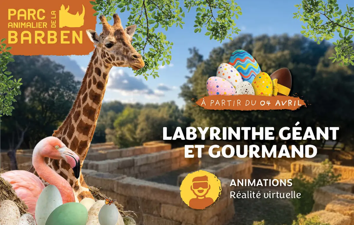 Chasse aux œufs de Pâques - Parc animalier de La Barben