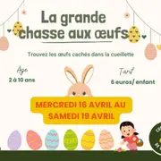 Chasse aux œufs pour Pâques à la cueillette de Compans !