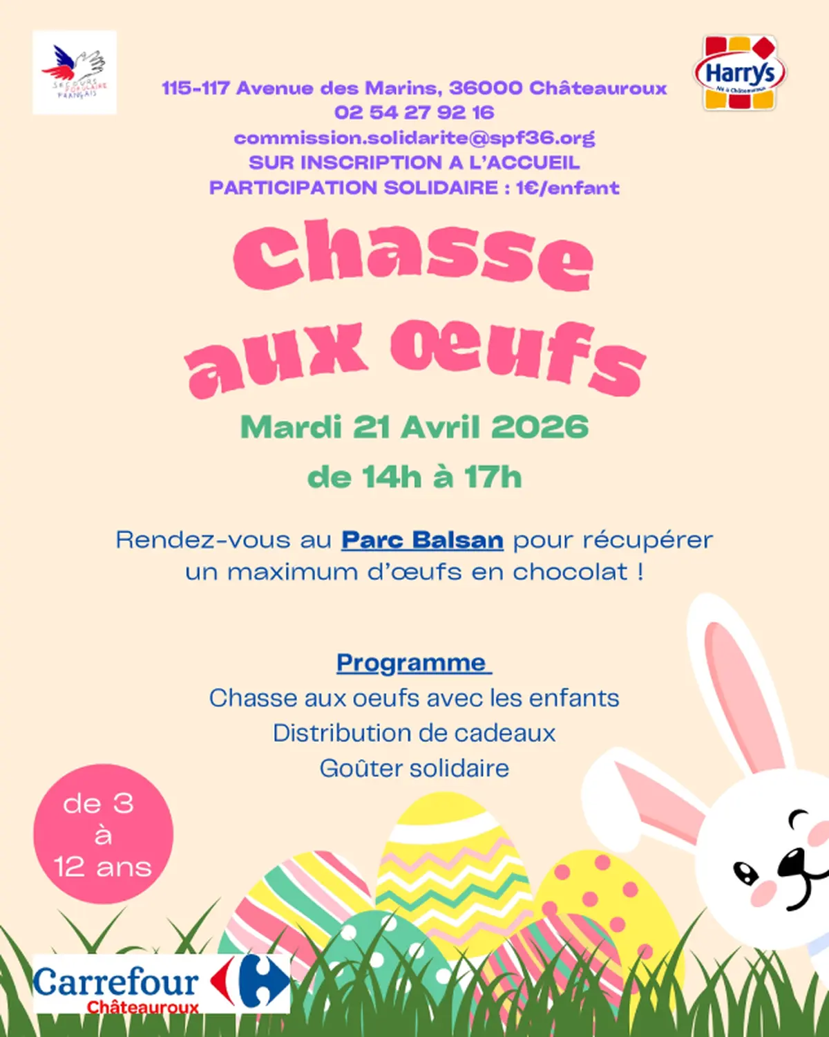 Chasse aux œufs solidaire