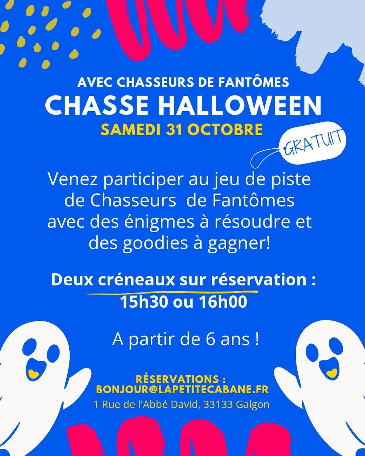 Chasse Halloween – Jeu de piste des chasseurs de fantômes