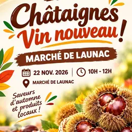 Châtaignes & Vin Nouveau Au Marché
