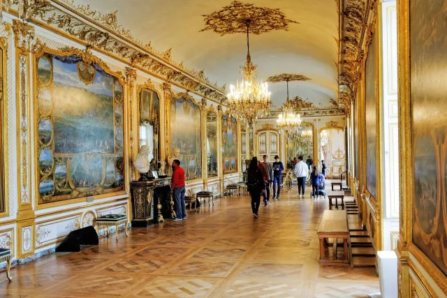 Un intérieur luxueux au Château de Chantilly