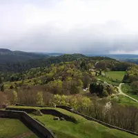 La vue sur la forêt dense des Vosges du Nord &copy; AS