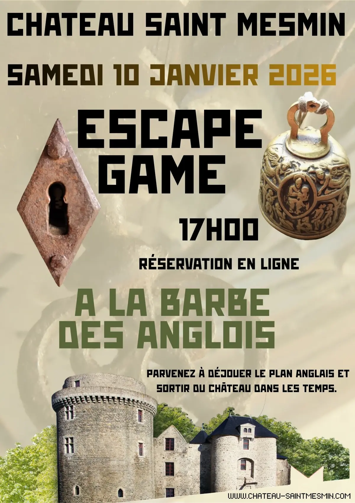Château de Saint Mesmin - Escape game: À la barbe des Anglois