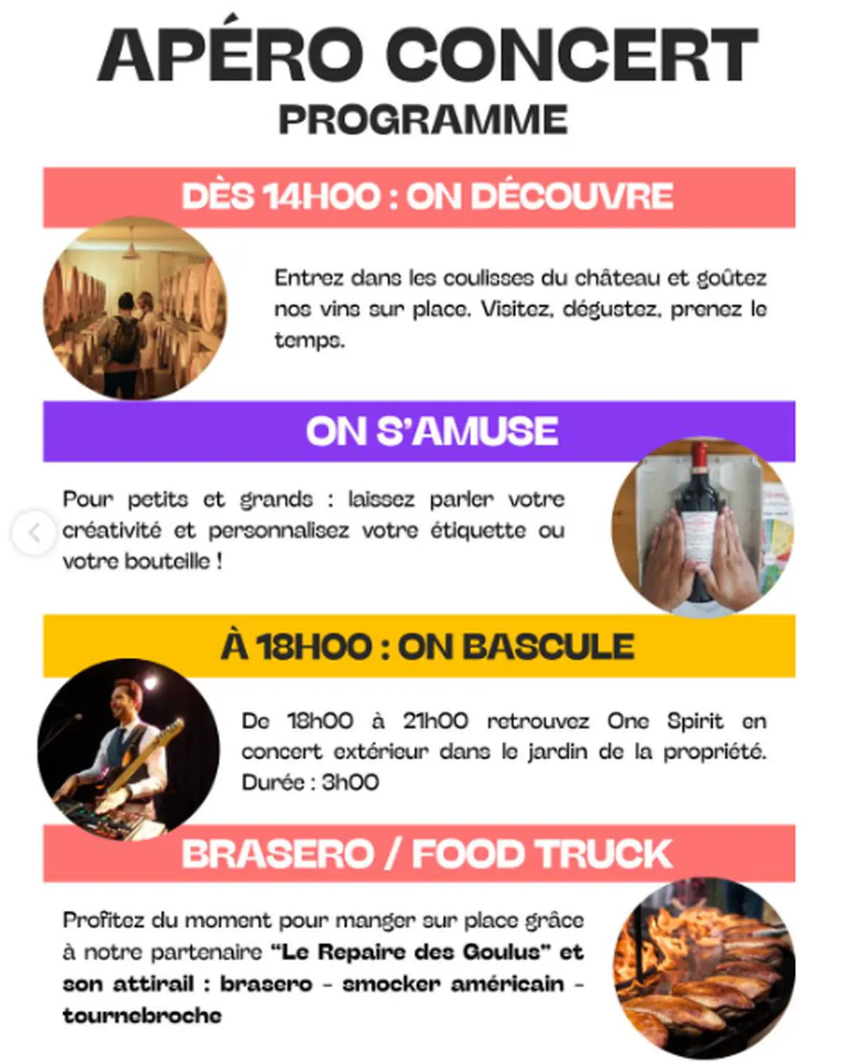 Château Palais Cardinal : Apéro concert