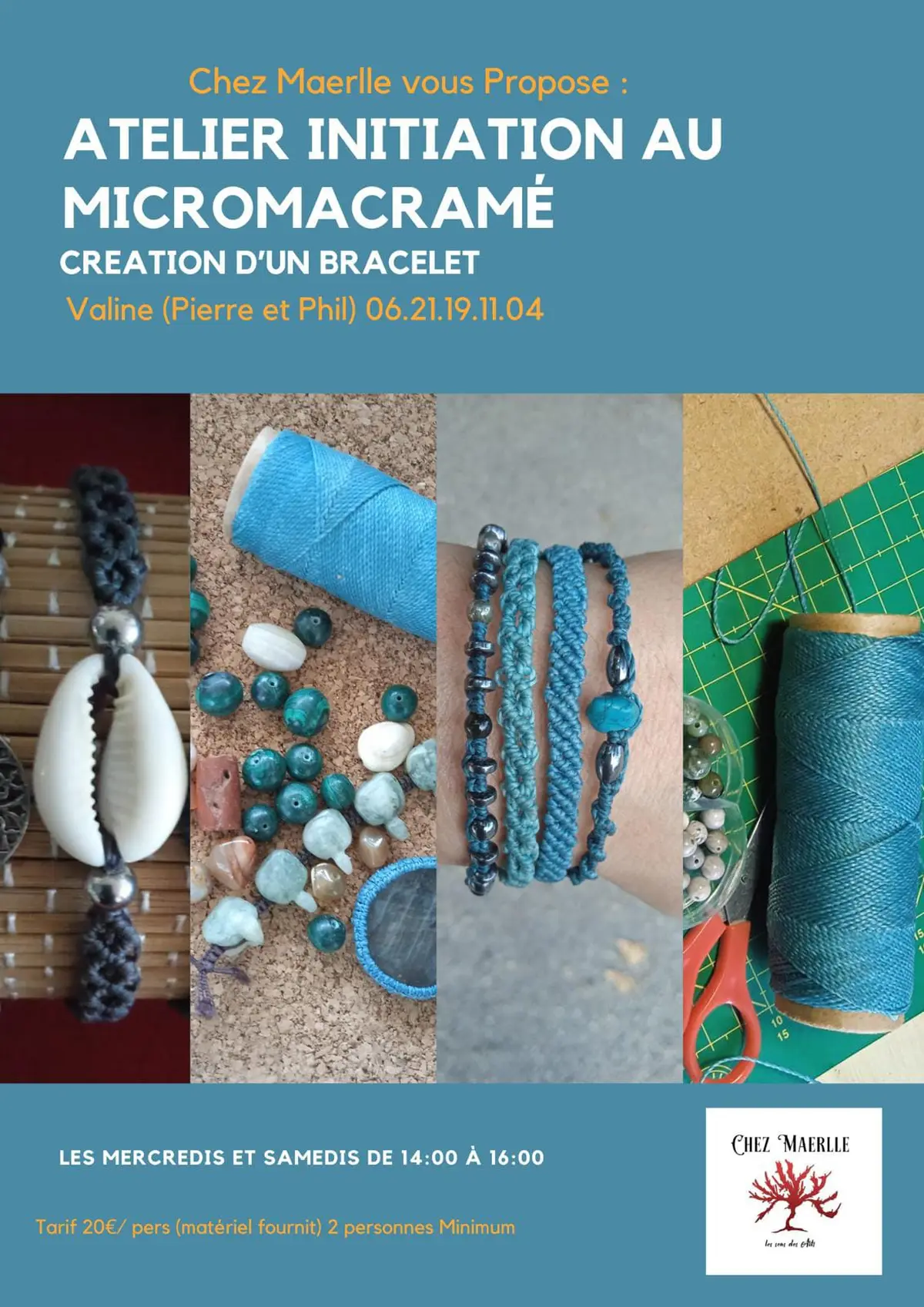 Chez Maërlle - Atelier Initiation Au Micromacramé Avec Création D'Un Bracelet