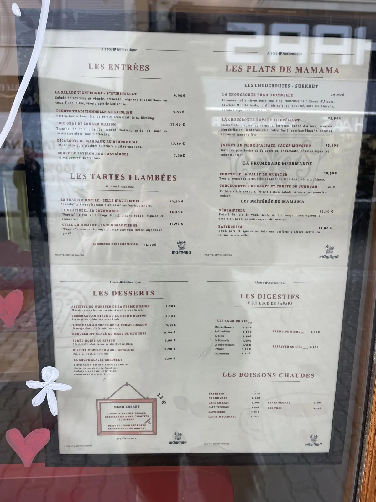 La carte, pour éveiller vos papilles !