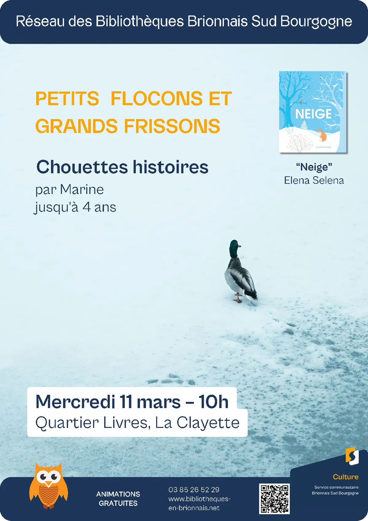 Chouettes histoires (jusqu’à 4 ans)