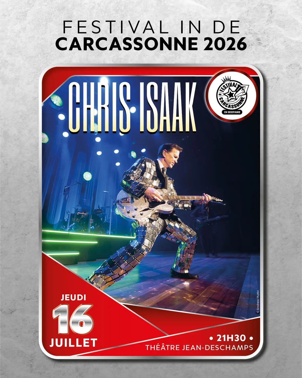 Chris Isaak sera à Carcassonne cet été