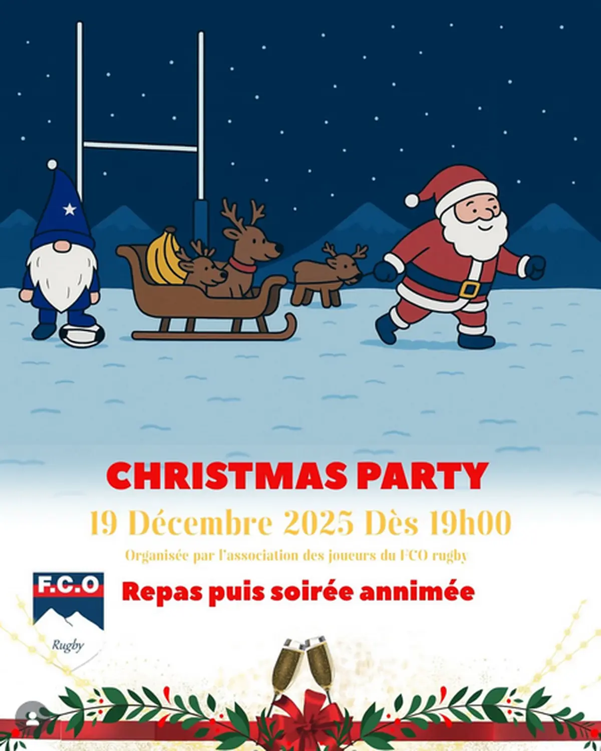 Christmas party du FCO rugby