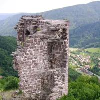 Les ruines du Bilstein  offrent un panorama exceptionnel sur la vallée de Villé &copy; Sébastien Schmitt