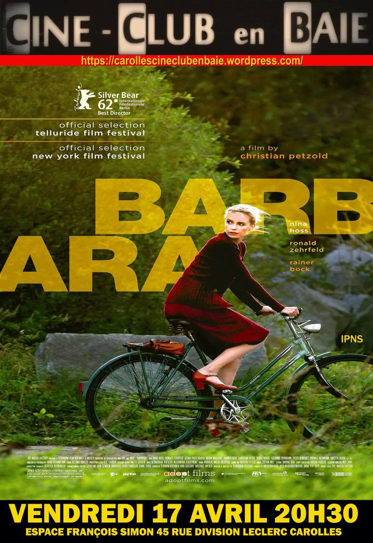 Ciné-club en baie diffuse Barbara Film de Christian Petzold 2012