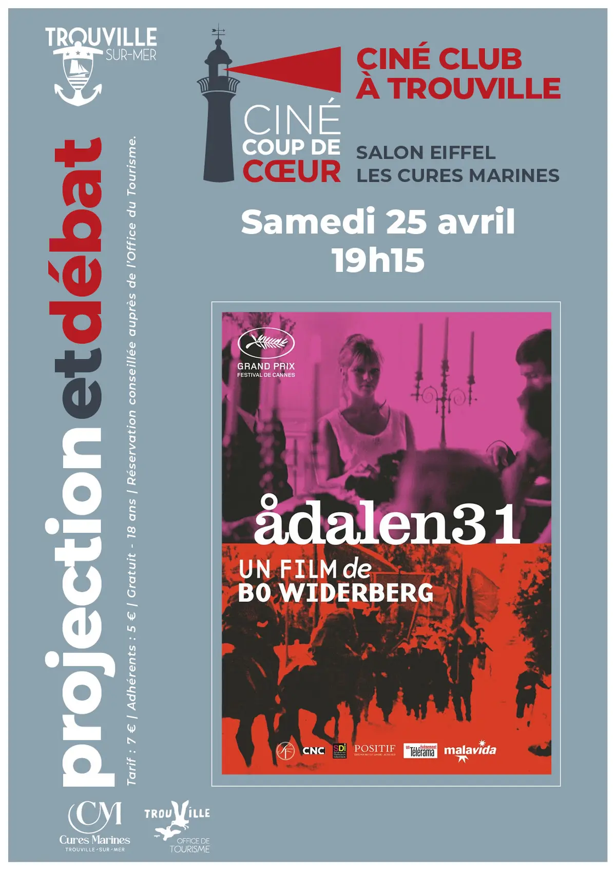 CINÉ COUP DE CŒUR – Film & débat : ADALEN 31 de Bo Widerberg