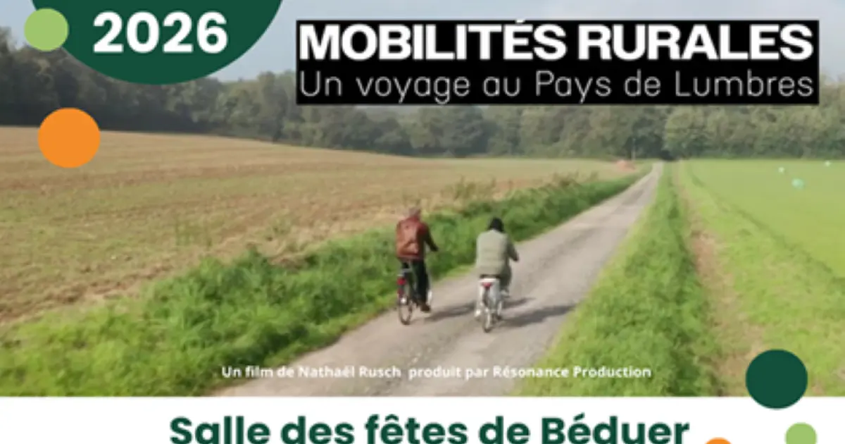 Ciné débat à Béduer : Mobilités rurales, un voyage au Pays de Lumbres